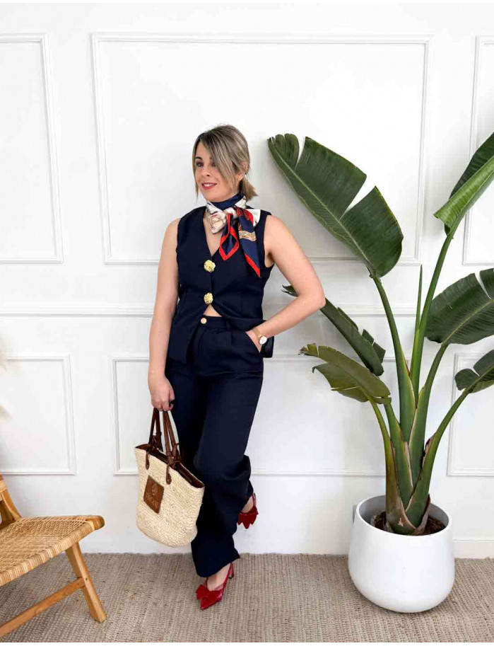 Conjunto Sabrina Azul Marino
