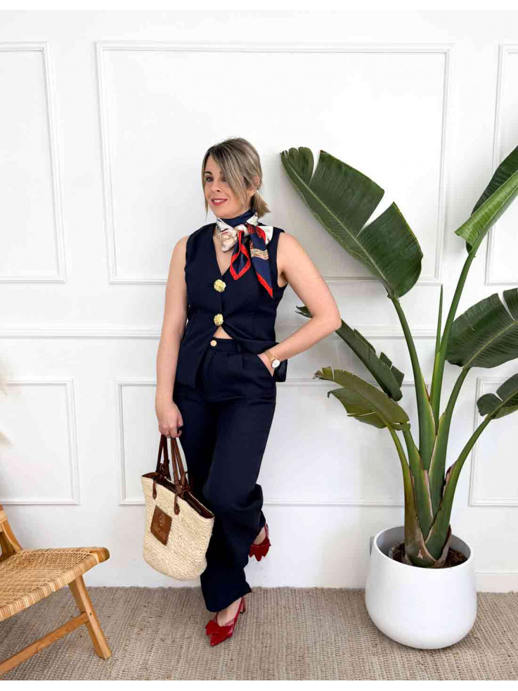 Conjunto Sabrina Azul Marino