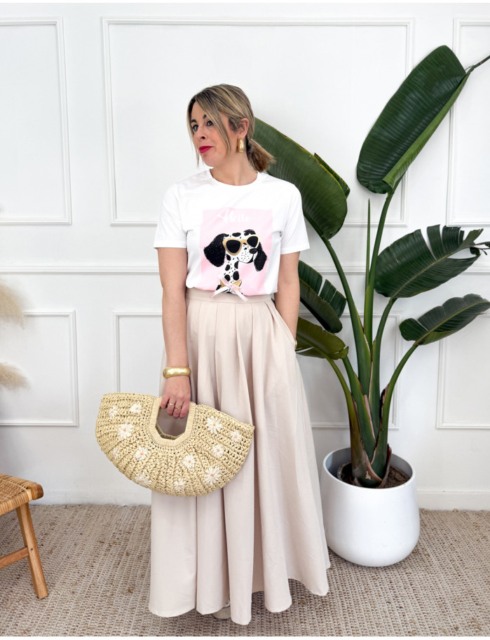 Falda Hiedra Beige 2