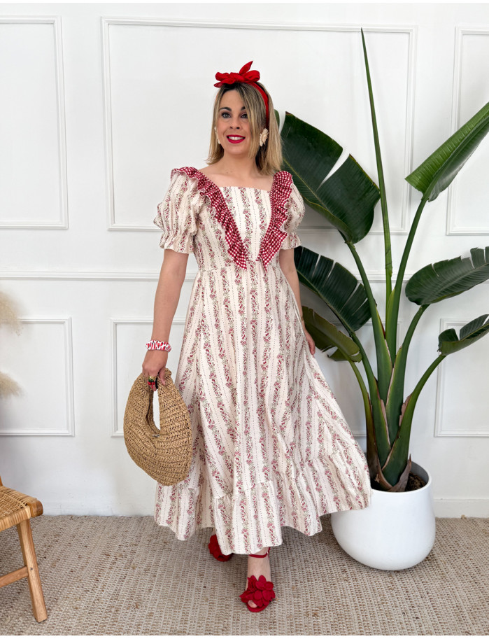 Vestido Jazmín Rojo 2