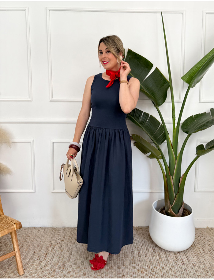 Vestido Balto Azul Marino