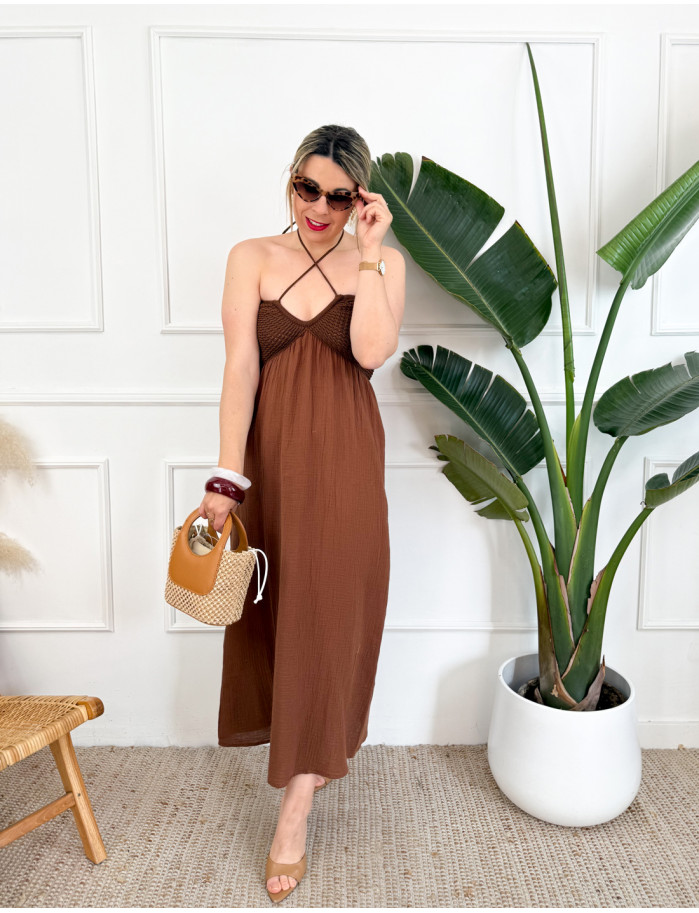 Vestido Nelia Choco
