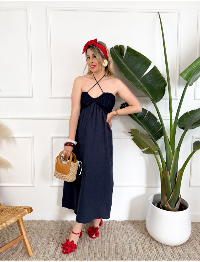 Vestido Nelia Azul Marino 2