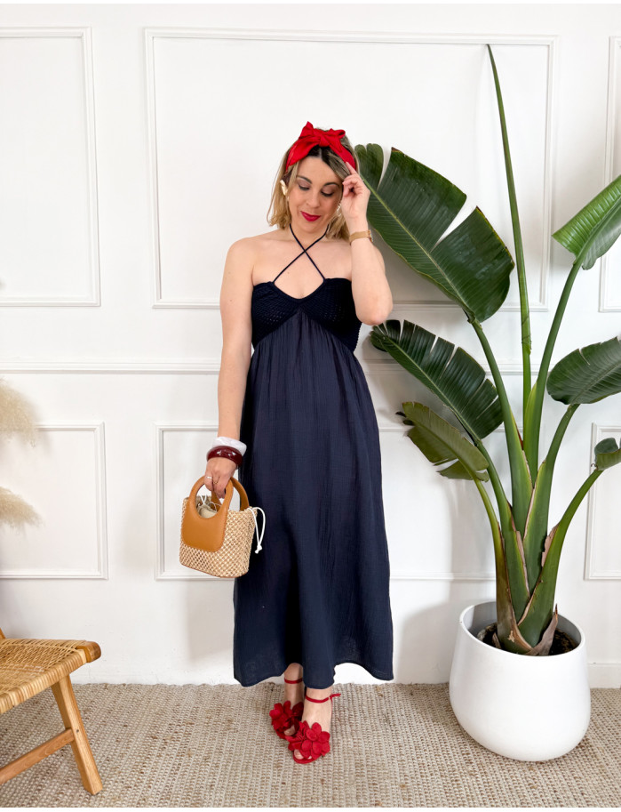 Vestido Nelia Azul Marino